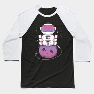 Space Yoga Baseball T-Shirt